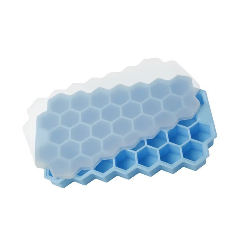 Silicone Ice Cube Tray, Ice Cube Maker Mold With Lids