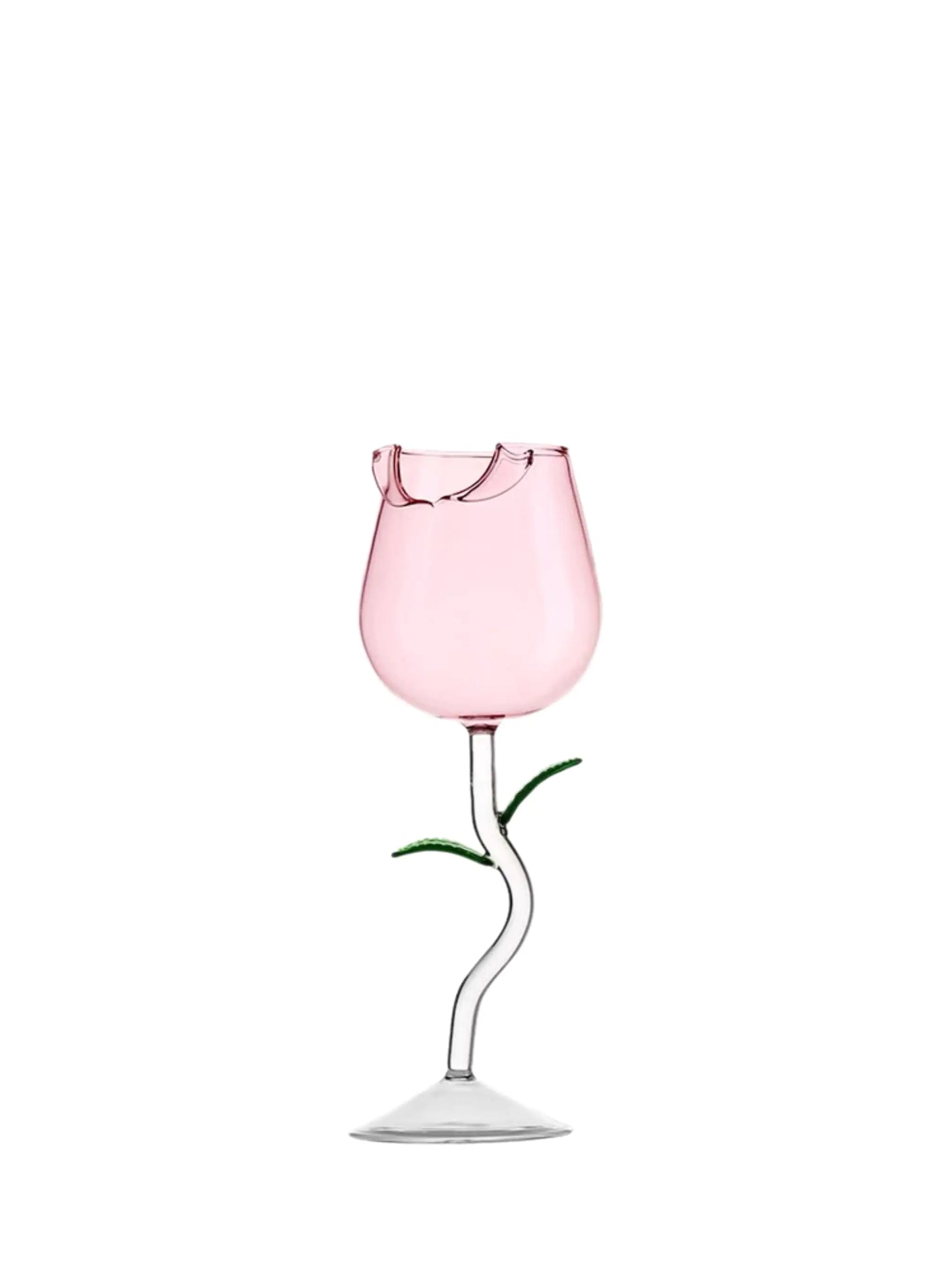 Pink Rose Mocktail Glass