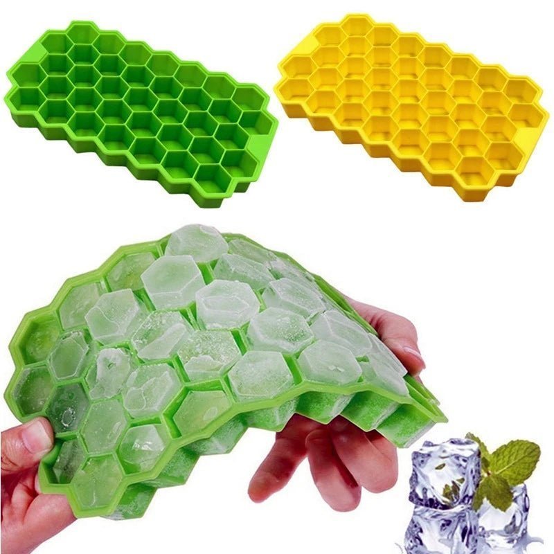 Silicone Ice Cube Tray, Ice Cube Maker Mold With Lids