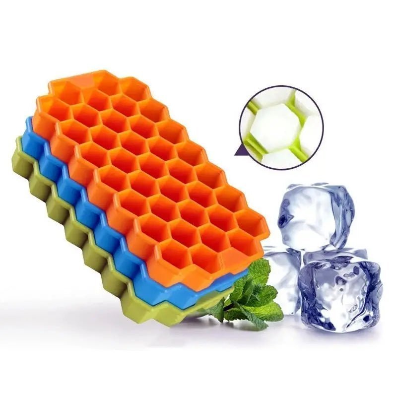 Silicone Ice Cube Tray, Ice Cube Maker Mold With Lids