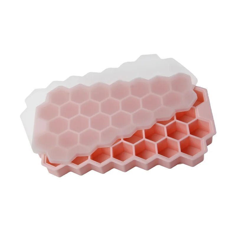 Silicone Ice Cube Tray, Ice Cube Maker Mold With Lids