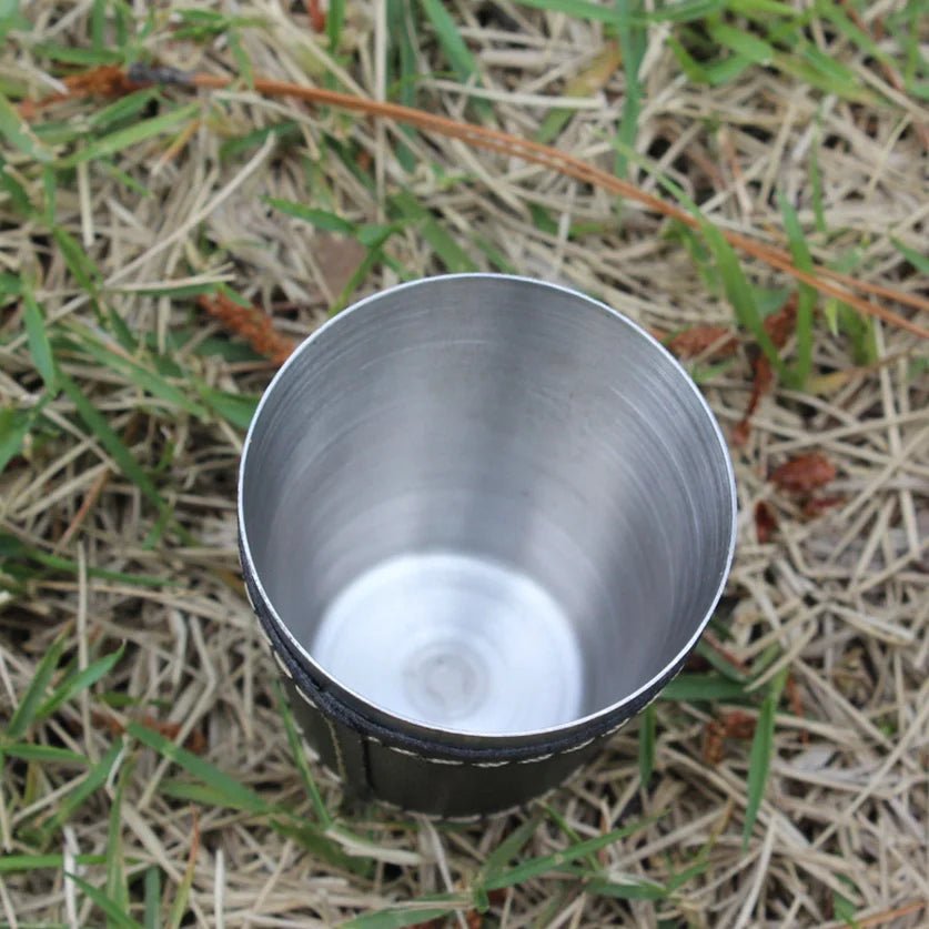 Hip Flask Cup 1 2 6 OZ Stainless Steel