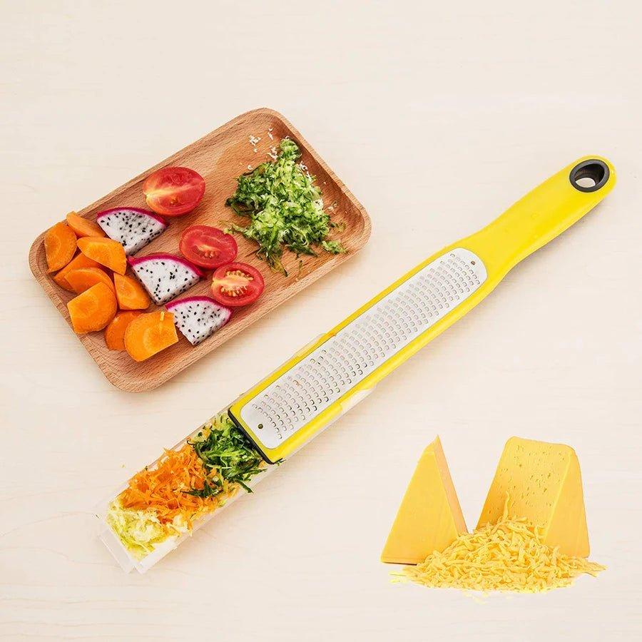 Citrus Lemon Zester With Catch Container for Lemon, Ginger, Fruits