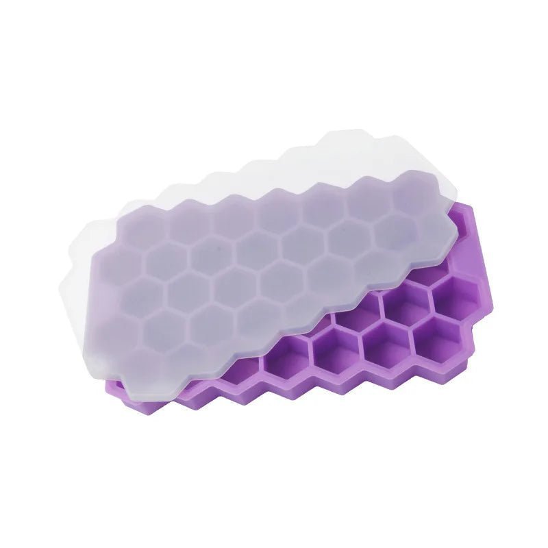 Silicone Ice Cube Tray, Ice Cube Maker Mold With Lids